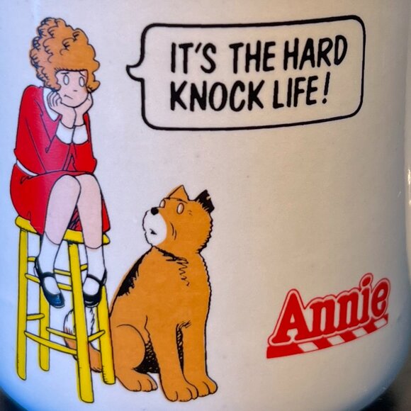 Set of 2 Vintage 1980s Little Orphan Annie, Daddy Warbucks and Dog Sandy Mugs - Picture 2 of 11